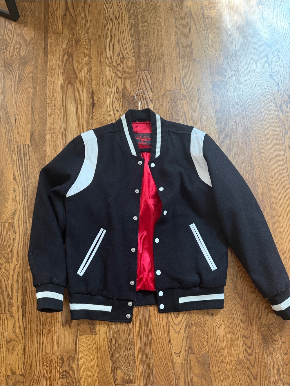 G-Eazy lady killers varsity jacket at a